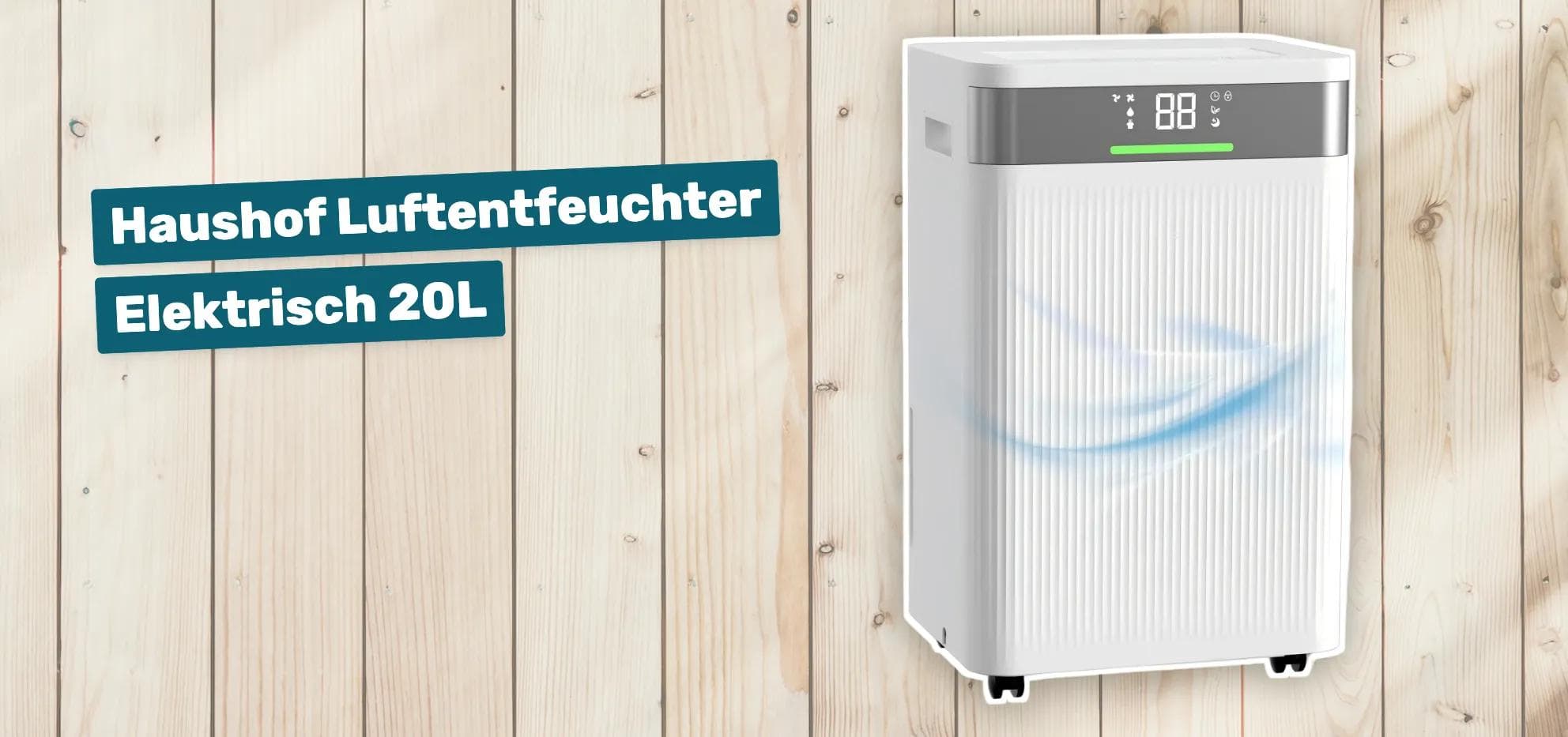 Haushof Luftentfeuchter Elektrisch 20L