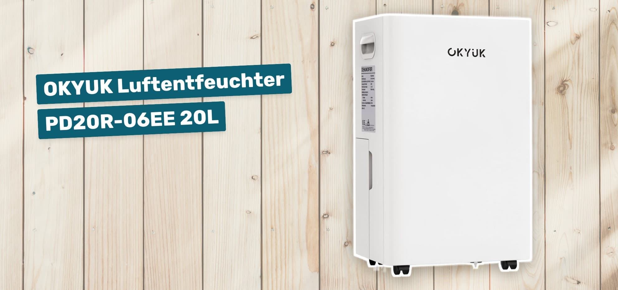 OKYUK Luftentfeuchter PD20R-06EE 20L