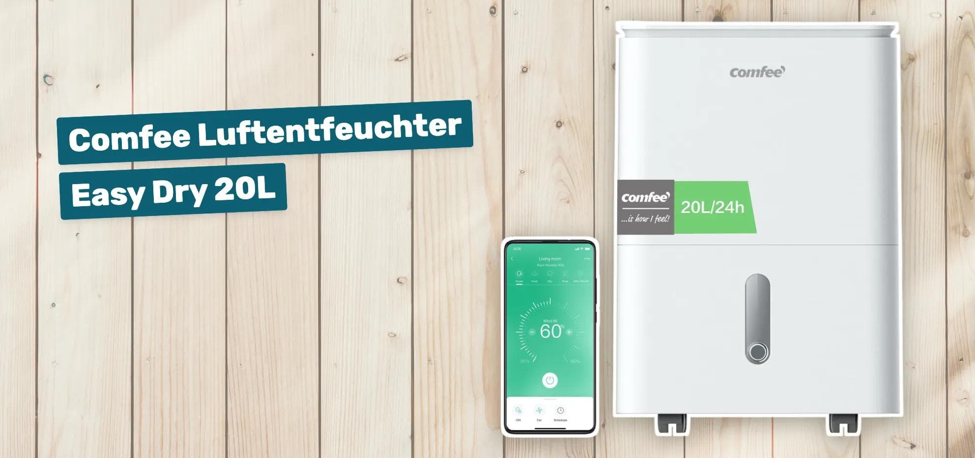 Comfee Luftentfeuchter Easy Dry 20L