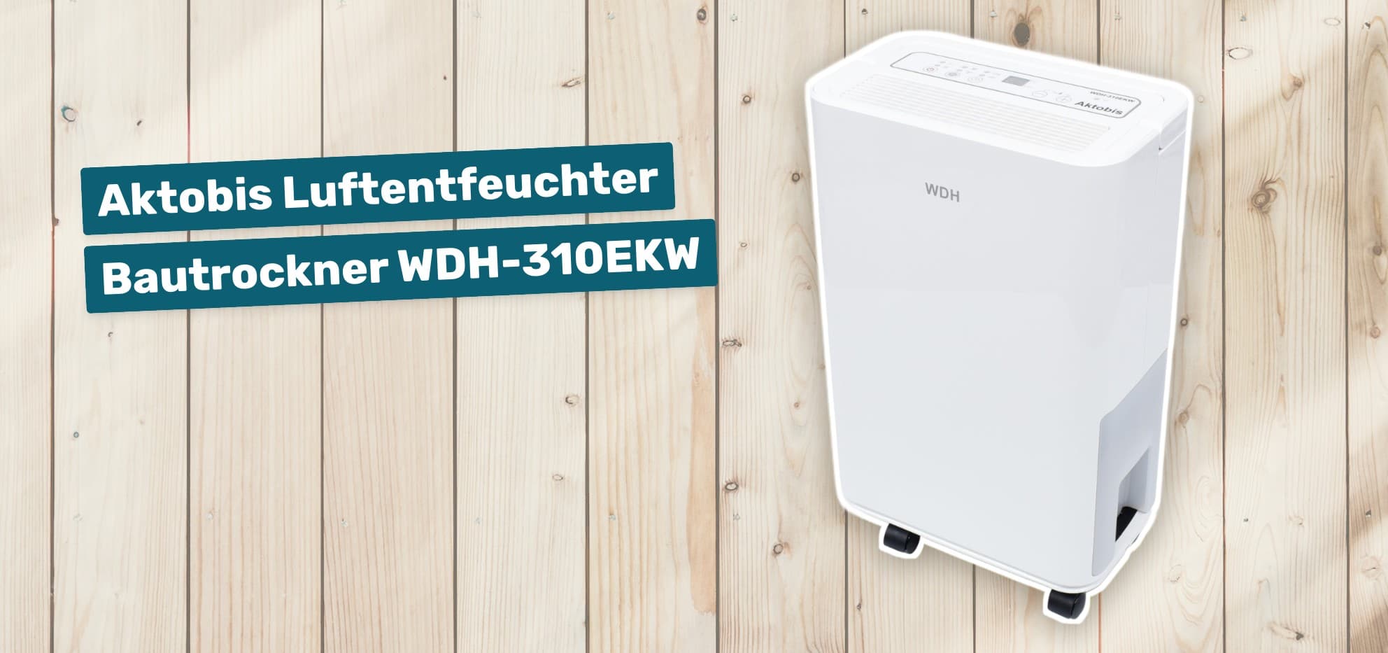 Aktobis Luftentfeuchter Bautrockner WDH-310EKW