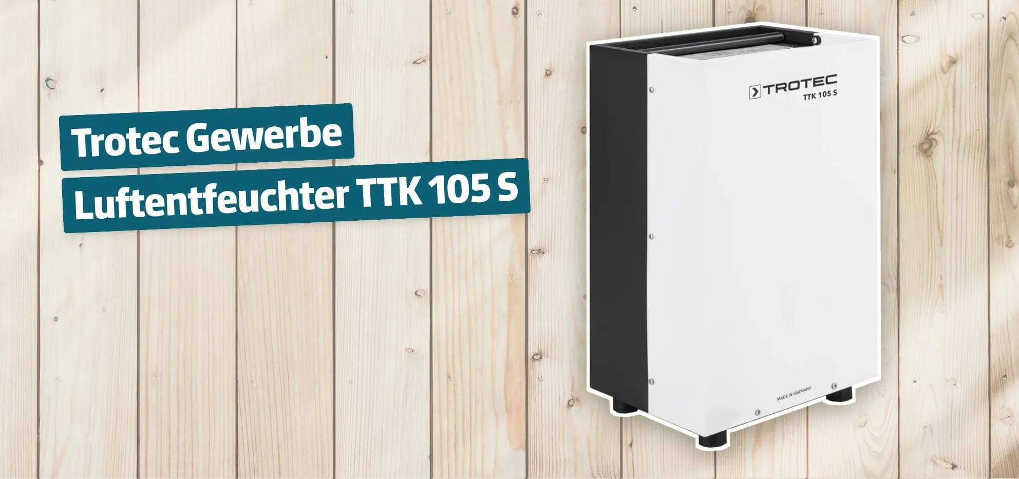 Trotec Gewerbe Luftentfeuchter TTK 105 S