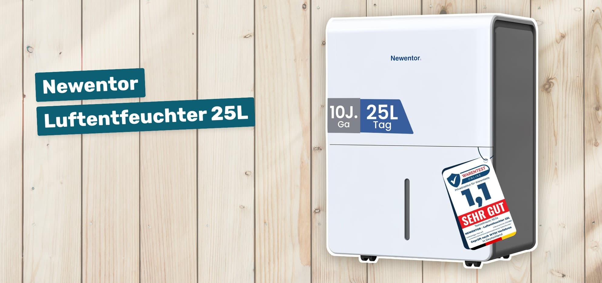 Newentor Luftentfeuchter 25L