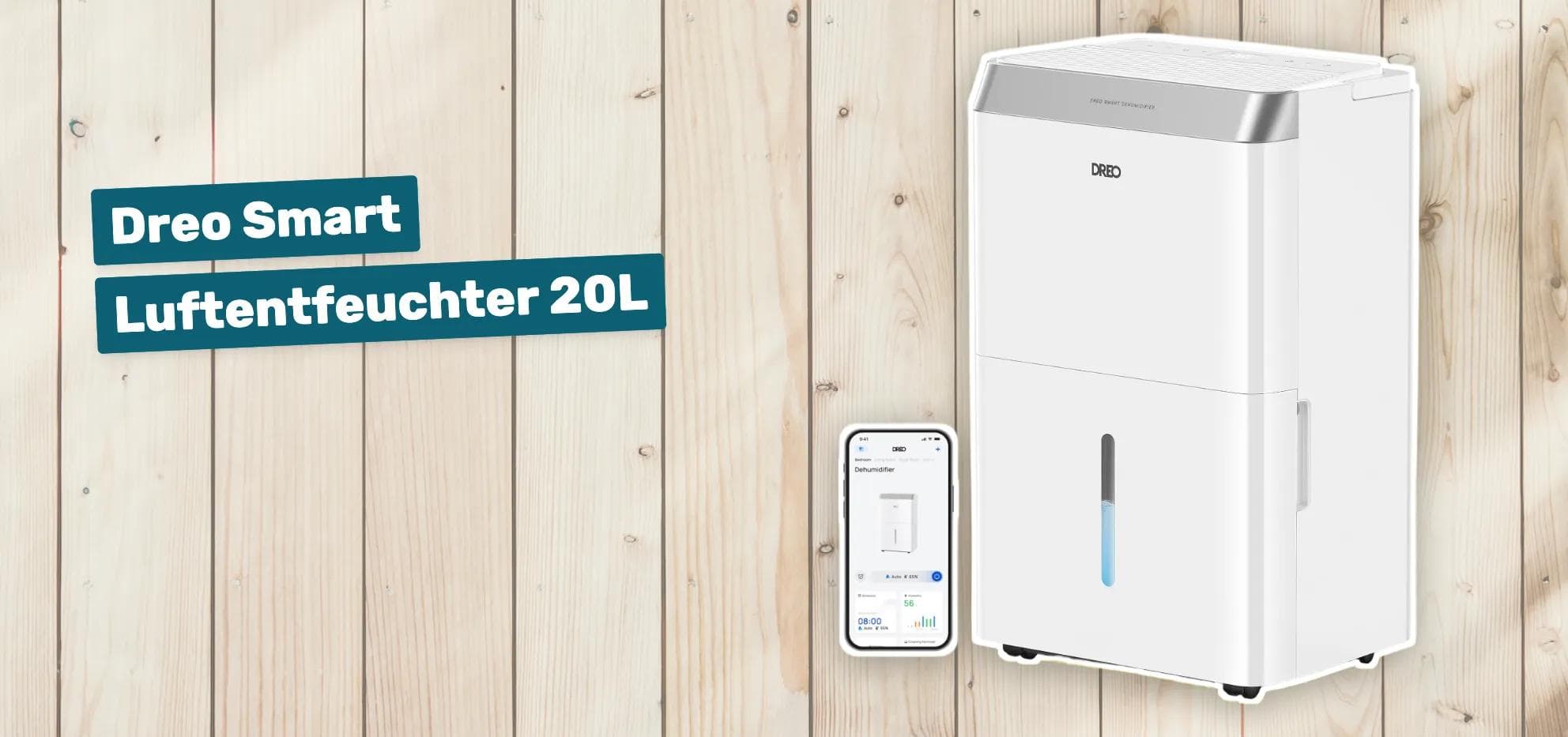 Dreo Smart Luftentfeuchter 20L
