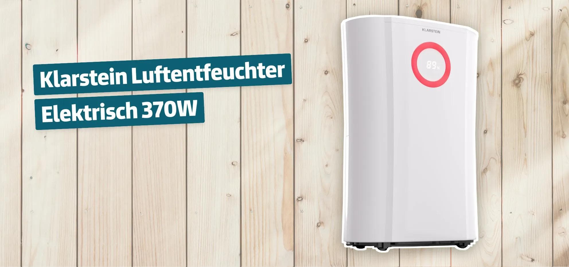 Klarstein Luftentfeuchter Elektrisch 370W