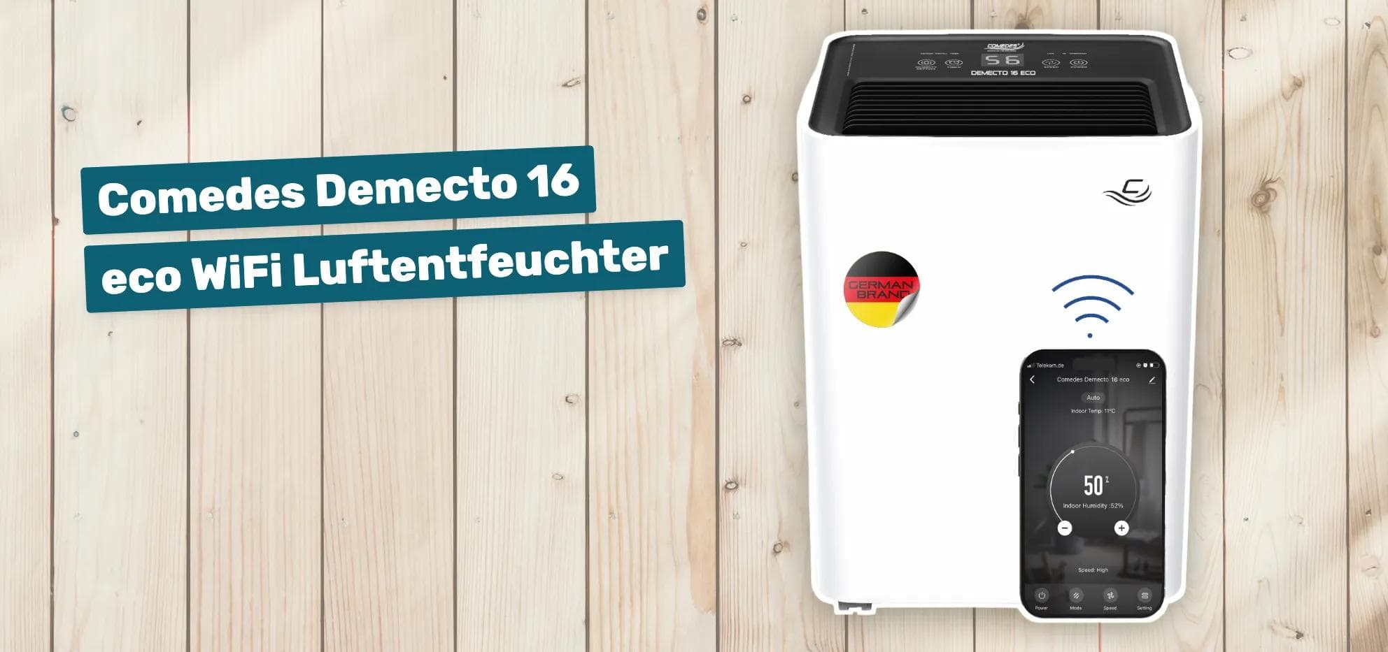 Comedes Demecto 16 eco WiFi Luftentfeuchter