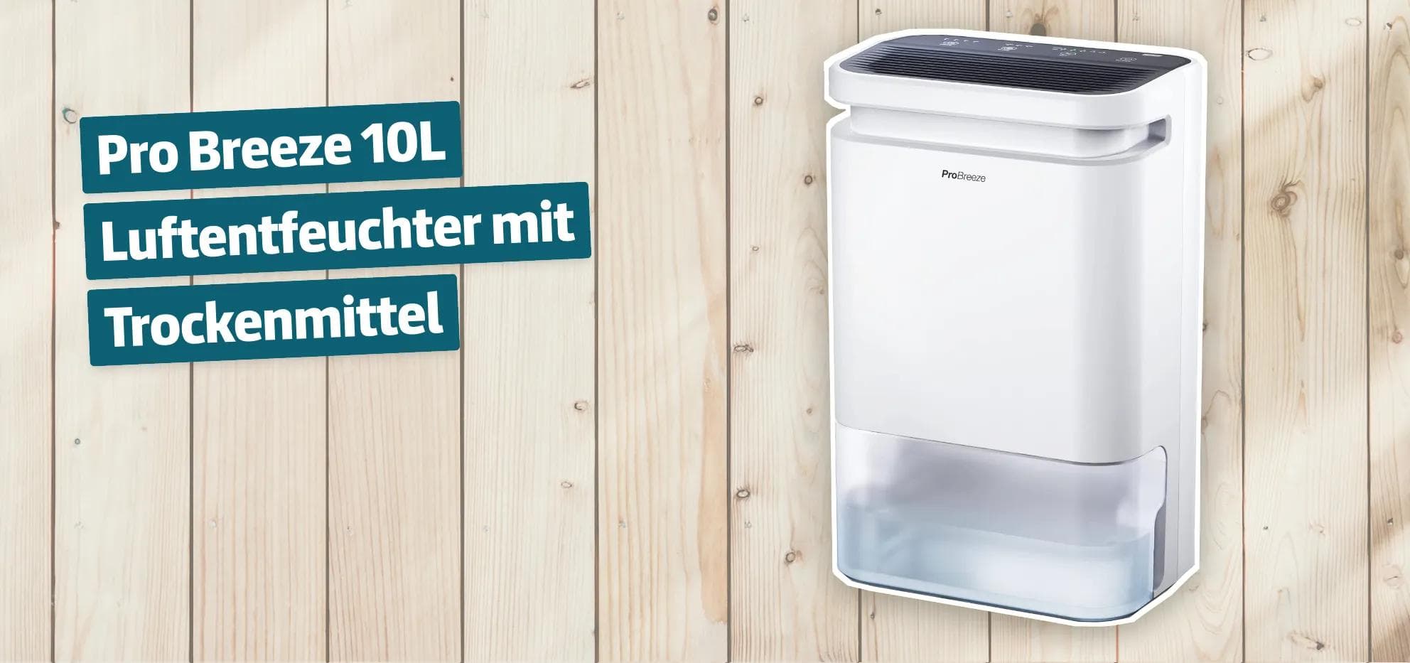 Pro Breeze 10L Luftentfeuchter mit Trockenmittel