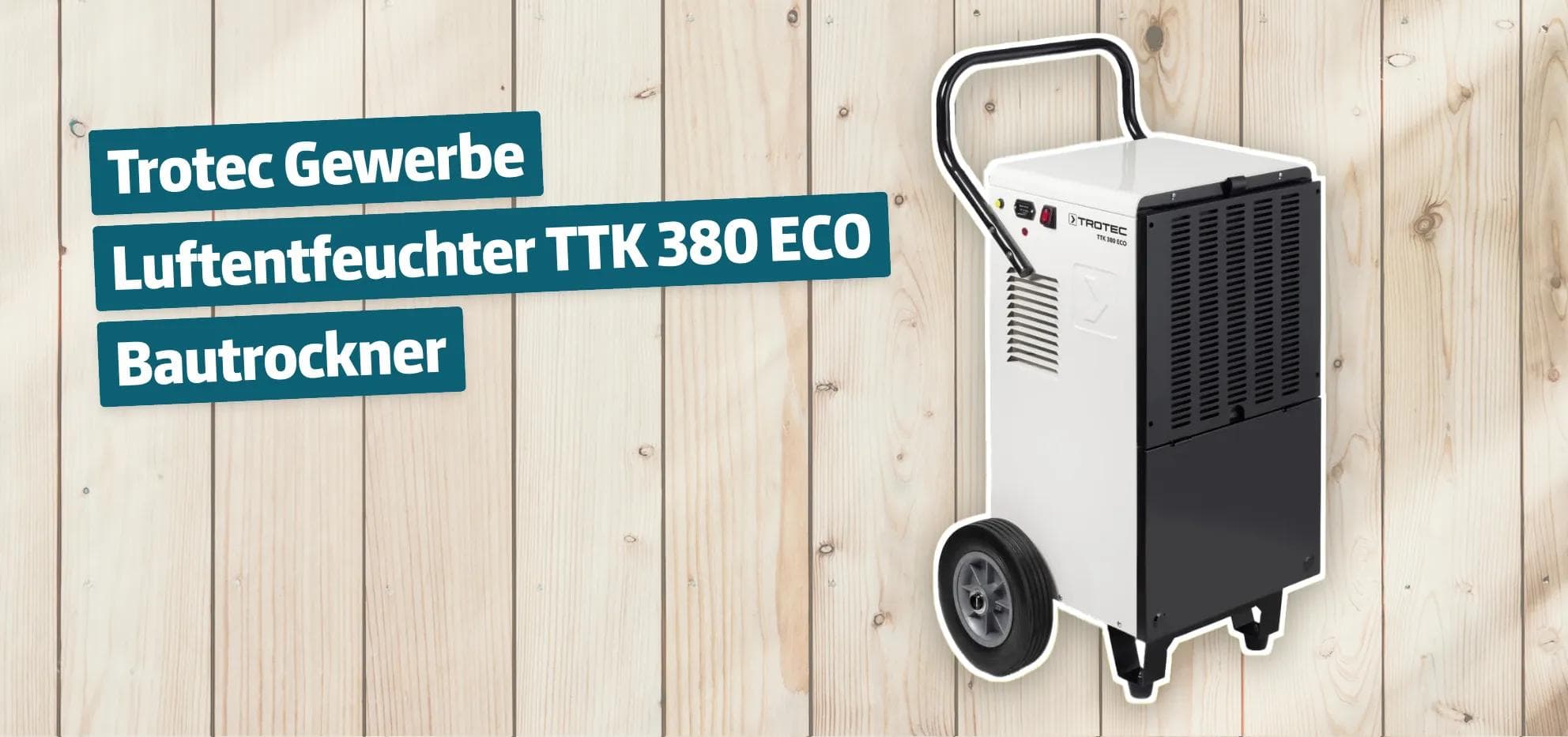 Trotec Gewerbe Luftentfeuchter TTK 380 ECO Bautrockner