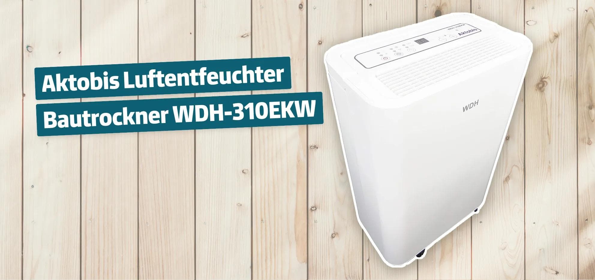 Aktobis Luftentfeuchter Bautrockner WDH-310EKW