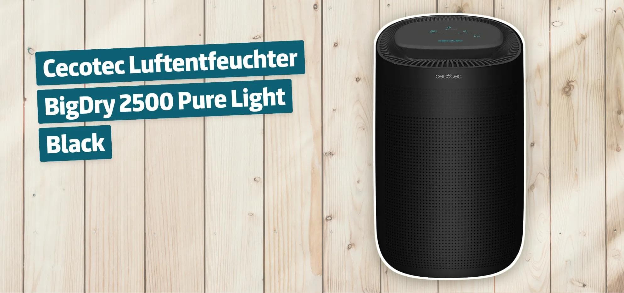 Cecotec Luftentfeuchter BigDry 2500 Pure Light Black