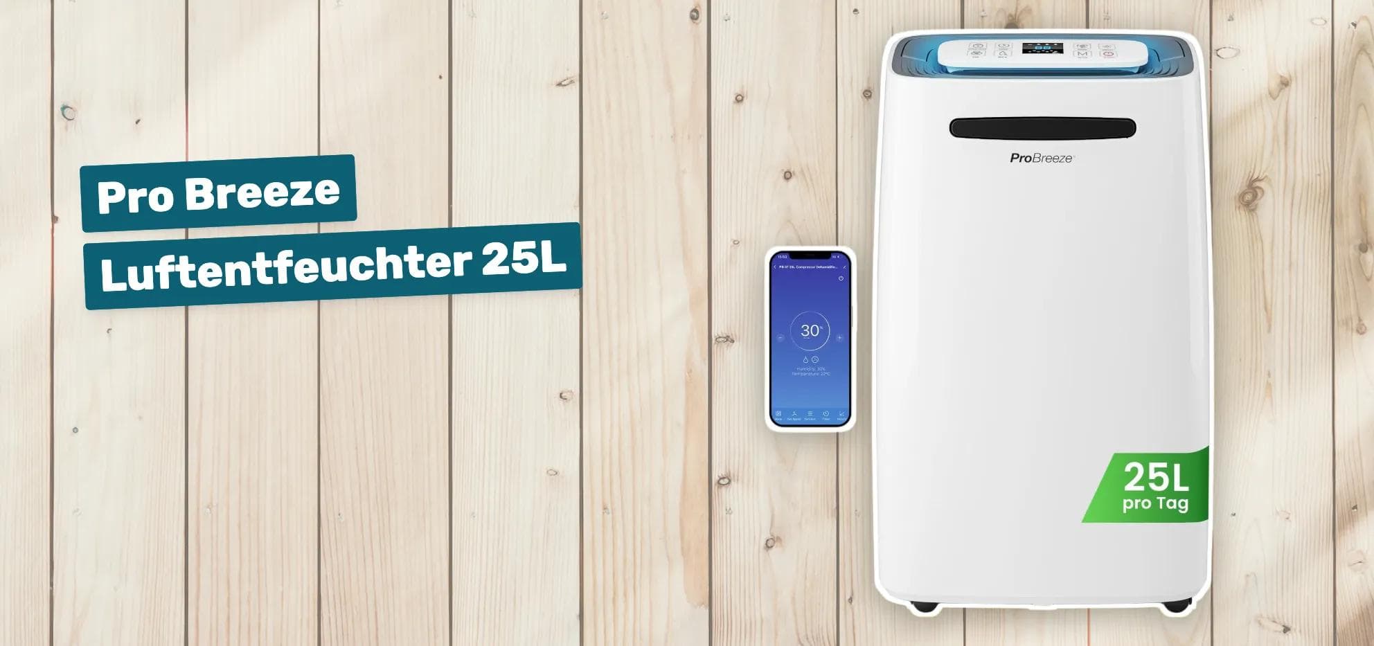 Pro Breeze Luftentfeuchter 25L