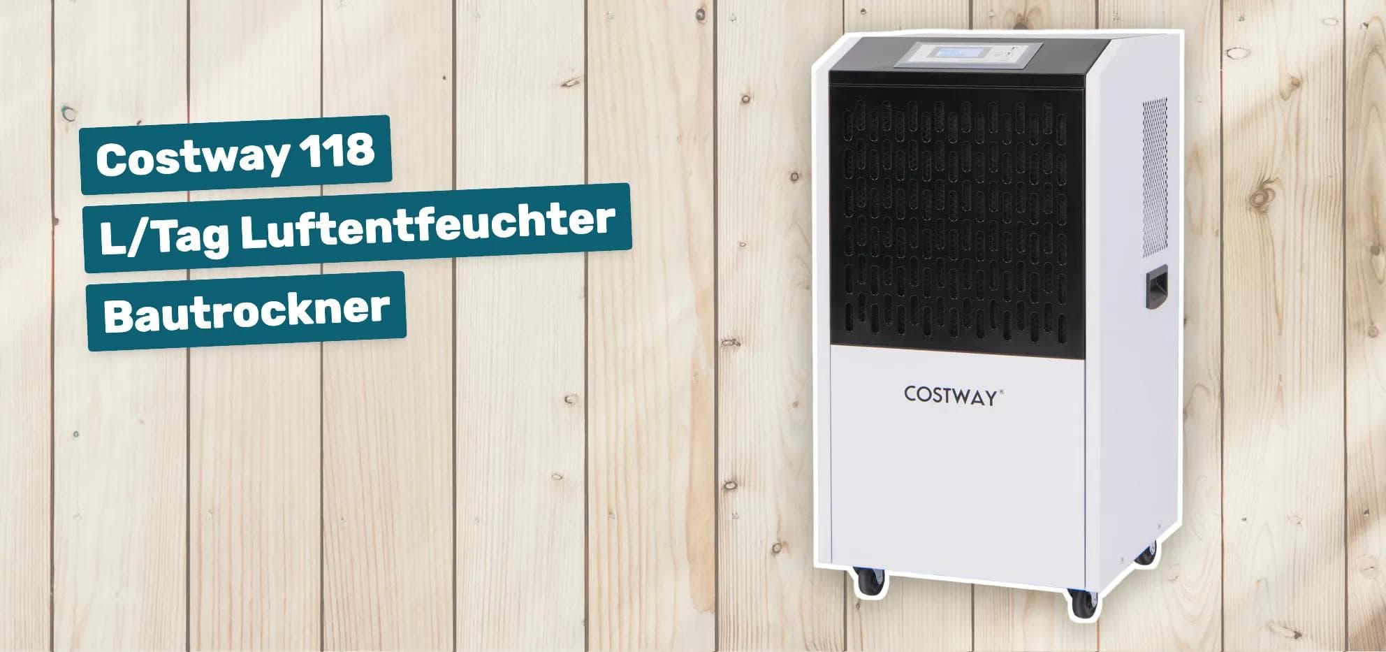 Costway 118 L/Tag Luftentfeuchter Bautrockner