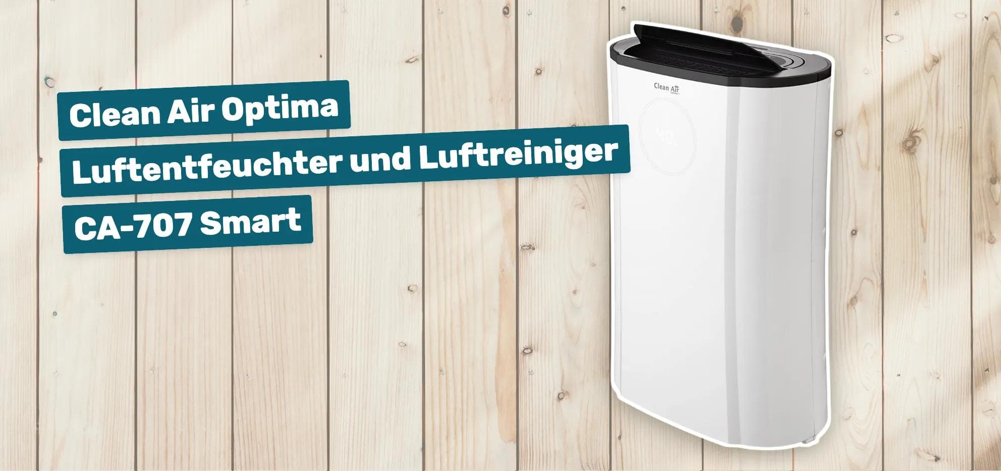 Clean Air Optima Luftentfeuchter und Luftreiniger CA-707 Smart