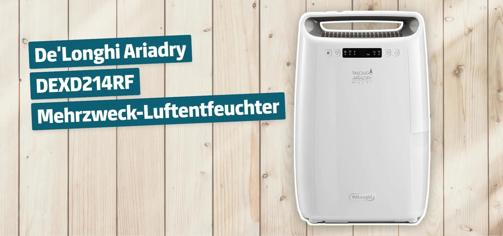 De'Longhi Ariadry DEXD214RF Mehrzweck-Luftentfeuchter