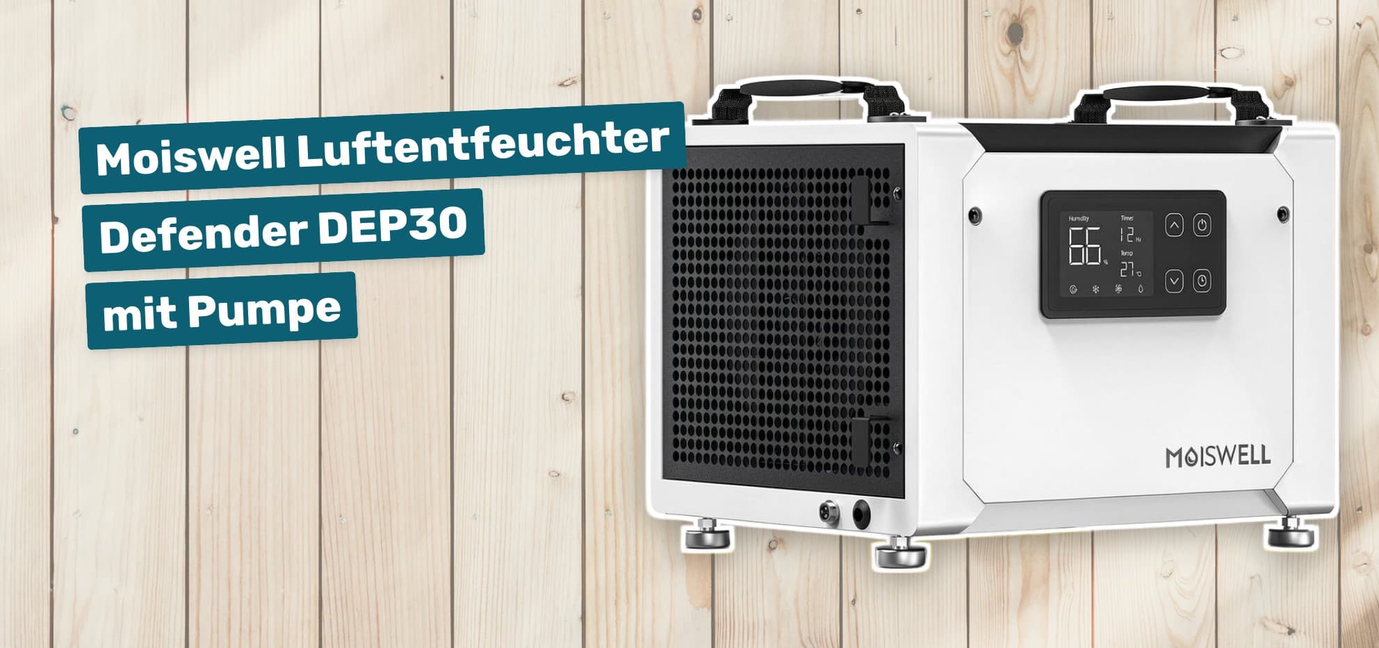 Moiswell Luftentfeuchter Defender DEP30 mit Pumpe