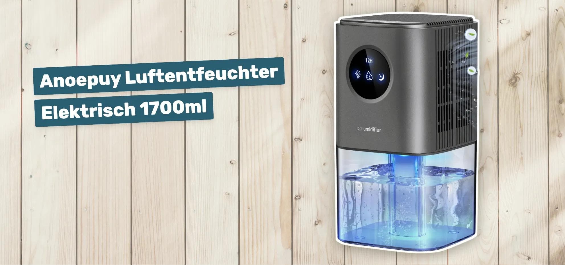 Anoepuy Luftentfeuchter Elektrisch 1700ml