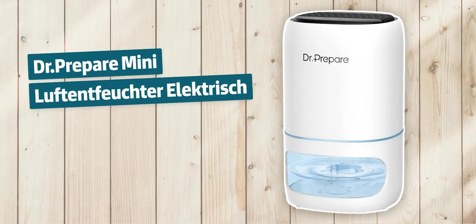 Dr.Prepare Mini Luftentfeuchter Elektrisch